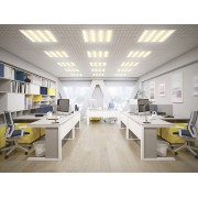 Панель светодиодная аварийная ДВО PRO 2001A 30/3000К IP40 588х588 Грильято призма БАП 3ч