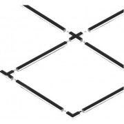 Светильник L-образный LIGHTING 1010 8/6500К 117х117х58 черный