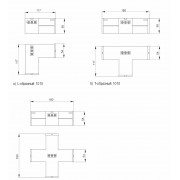 Светильник X-образный LIGHTING 1010 12/6500К 180х180х58 черный