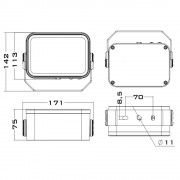 Архитектурный светильник ArchiMini-S 15Вт CRI70 4000K КСС:10x20