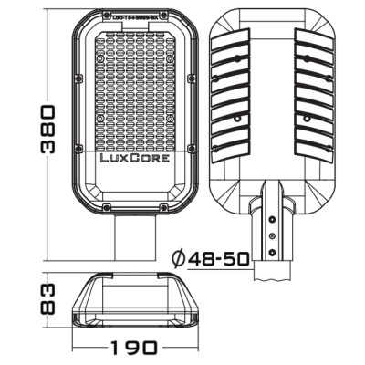 Уличный светильник LuxYard-S 30Вт CRI70 5000K КСС:WA Уличный светильник LuxYard-S 30Вт CRI70 5000K КСС:WA