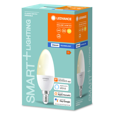 Светодиодная лампа Smart+BT Candle Dimmable 40 5W/2700K E14 Светодиодная лампа Smart+BT Candle Dimmable 40 5W/2700K E14