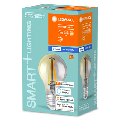 Светодиодная лампа Smart+BT Filament Classic Dimmable 44 6 W/2700K E27 Светодиодная лампа Smart+BT Filament Classic Dimmable 44 6 W/2700K E27