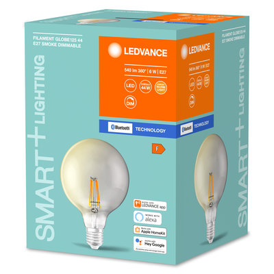 Светодиодная лампа Smart+BT Filament Globe Dimmable 48 6W/2700K E27 Светодиодная лампа Smart+BT Filament Globe Dimmable 48 6W/2700K E27