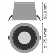 Светодиодный даунлайт BIOLUX HCL DL DN150 ZB 20W TW