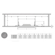 Даунлайт DL Slim SQUARE 155 12W 6500K WT