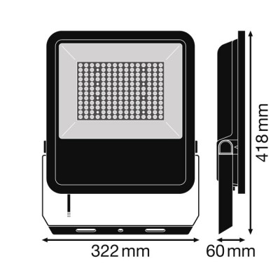 Прожектор FL AREA 105W/840 Asym 48x92 BK Прожектор FL AREA 105W/840 Asym 48x92 BK