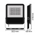 Прожектор FL AREA 105W/840 Asym 48x92 BK Прожектор FL AREA 105W/840 Asym 48x92 BK