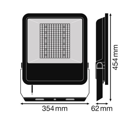 Прожектор FL AREA 145W/830 Asym 48x92 BK Прожектор FL AREA 145W/830 Asym 48x92 BK