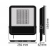 Прожектор FL AREA 145W/830 Asym 48x92 BK Прожектор FL AREA 145W/830 Asym 48x92 BK