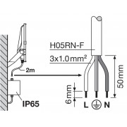 Прожектор FL PRF Asym 55x110 50W 3000K BK
