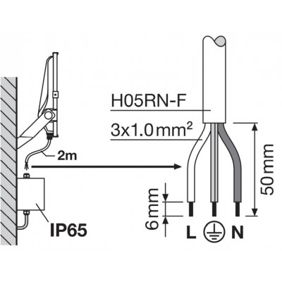 Прожектор FL PRF Asym 45x140 100W 4000K BK Прожектор FL PRF Asym 45x140 100W 4000K BK