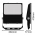 Прожектор FL PRF Asym 55x110 100W 4000K BK Прожектор FL PRF Asym 55x110 100W 4000K BK