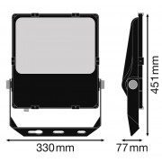 Прожектор FL PRF Asym 55x110 150W 3000K BK