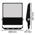 Прожектор FL PRF Asym 55x110 290W 4000K BK Прожектор FL PRF Asym 55x110 290W 4000K BK