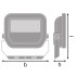 Прожектор FL PFM G3 10W/6500K SYM 100 WT Прожектор FL PFM G3 10W/6500K SYM 100 WT