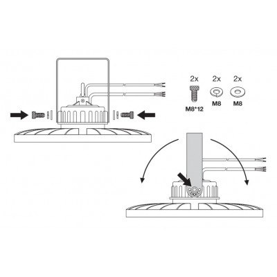 Скоба BRACKET 93W-155W HIGH BAY g3 Скоба BRACKET 93W-155W HIGH BAY g3