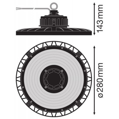 Светильник HB GEN3 DALI 93W/4000K 70DEG IP65 Светильник HB GEN3 DALI 93W/4000K 70DEG IP65