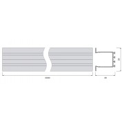 Монтажный профиль LS AY-PW02/UW/39X26/14/2