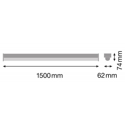 Светильник LN OUTPUT 1500 46W/4000K LEDV Светильник LN OUTPUT 1500 46W/4000K LEDV