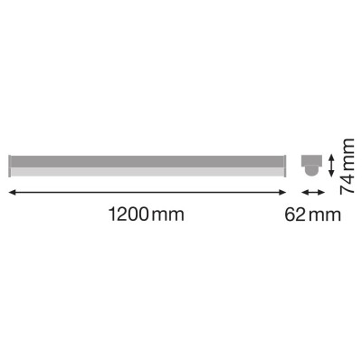 Светильник LN OUTPUT 1200 33W/4000K LEDV Светильник LN OUTPUT 1200 33W/4000K LEDV