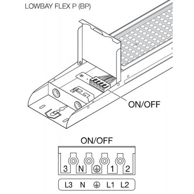 Светильник LOW BAY FLEX PRF 1200 Dali P 42W 840 VW Светильник LOW BAY FLEX PRF 1200 Dali P 42W 840 VW