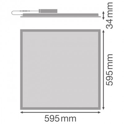Светильник PANEL COMPACT 600 V 35W 940 U19 Светильник PANEL COMPACT 600 V 35W 940 U19