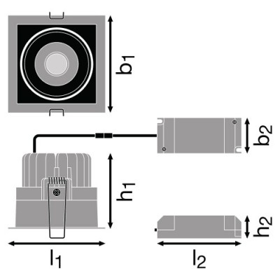 Спот светильник SP SQ DK ADJUST 8W/3000K FL BK Спот светильник SP SQ DK ADJUST 8W/3000K FL BK