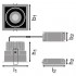 Спот светильник SP SQ DK ADJUST 8W/3000K FL BK Спот светильник SP SQ DK ADJUST 8W/3000K FL BK