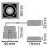 Спот светильник SP SQ DK ADJUST 8W/3000K FL BK Спот светильник SP SQ DK ADJUST 8W/3000K FL BK