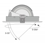 Спот светильник SP VARIO DN170 35W/3000K 24DEG WT