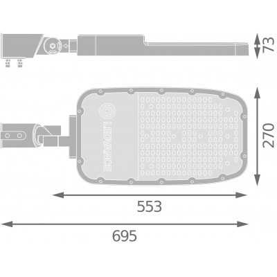 Светильник SL AREA Spd XL V 150W 727 RV35ST Gy Светильник SL AREA Spd XL V 150W 727 RV35ST Gy