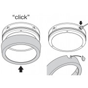 Накладка декоративная Ring 250 WT SF BLKH
