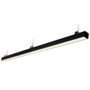 Аварийный светильник Слимлайт линейный 30W-2450Lm 4000-4500К Опал с БАП (vsesv) 1ч черный